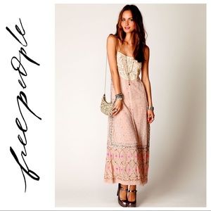 NWOT Free People Shanti Pink Jumpsuit Sz M